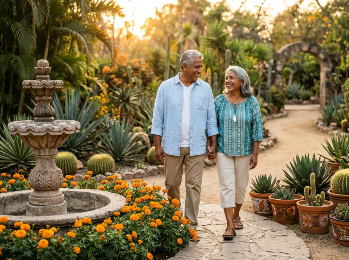 Pareja adulta disfrutando tiempo juntos