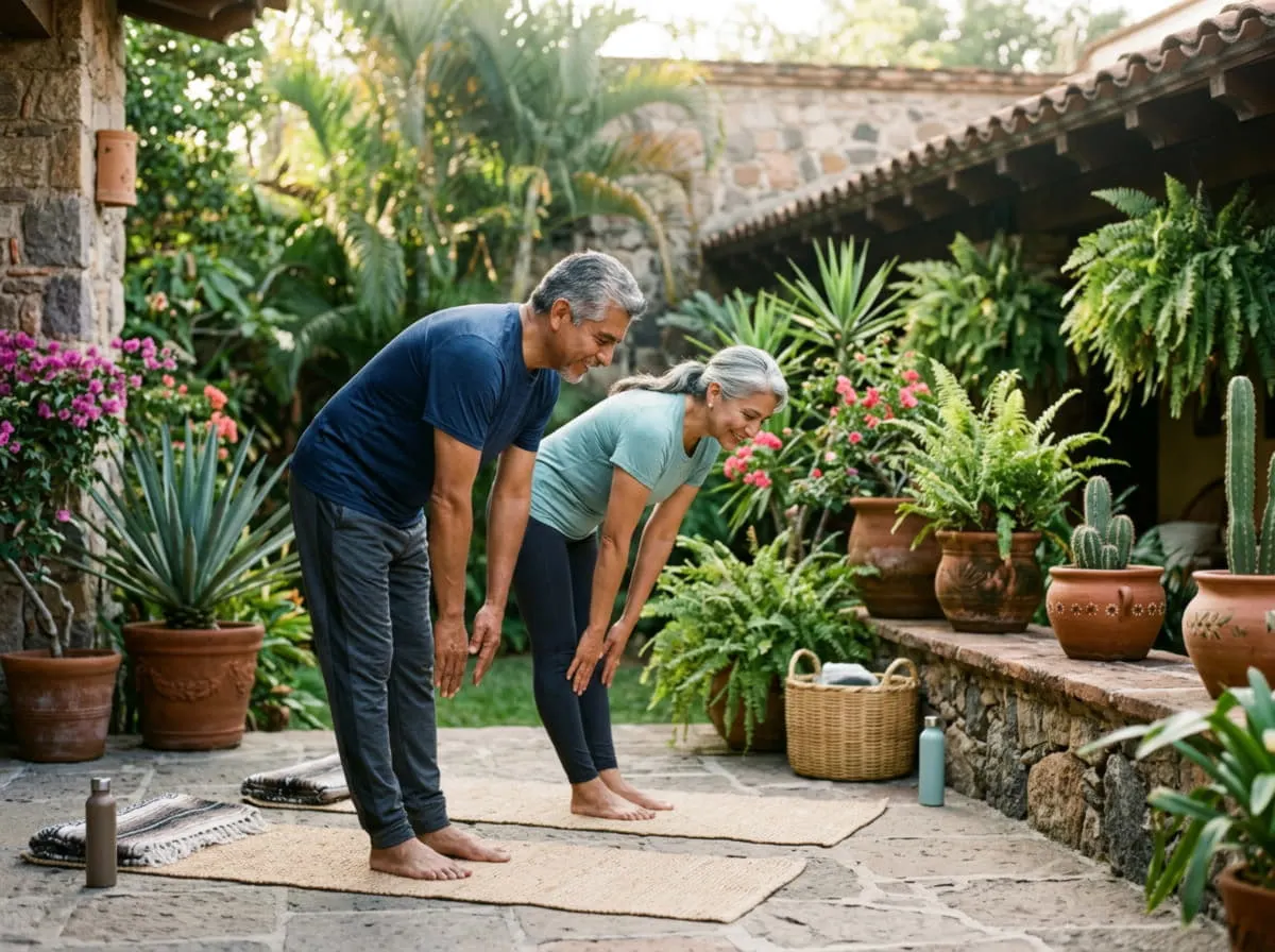 Pareja adulta disfrutando tiempo juntos