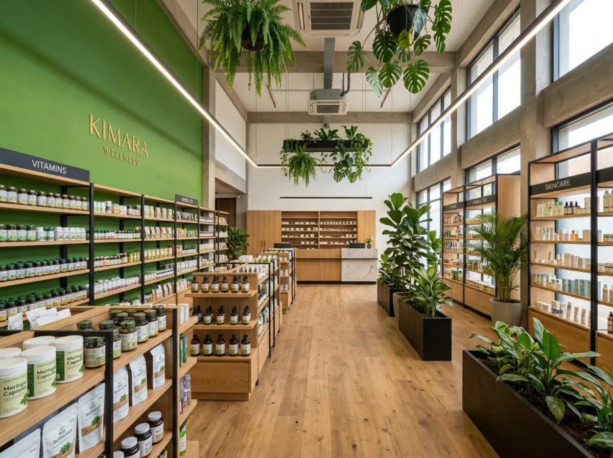 Farmacia de bienestar, vista amplia